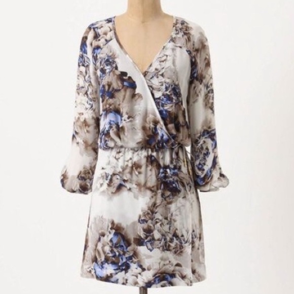 Anthropologie Dresses & Skirts - Leifsdottir Silk Crushed Rose Mini Dress size 12